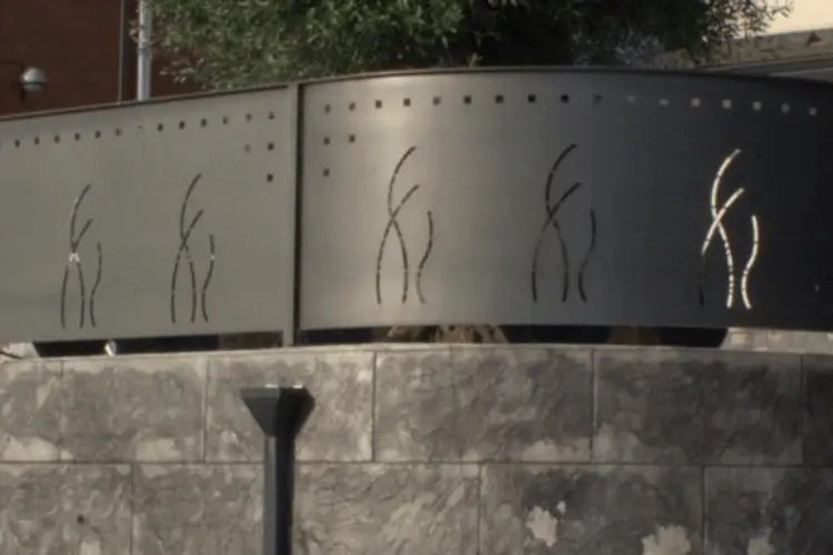Baranda exterior en hierro pintado